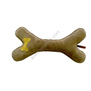 Ace Dog Toy: Made of SUEDE LEATHER